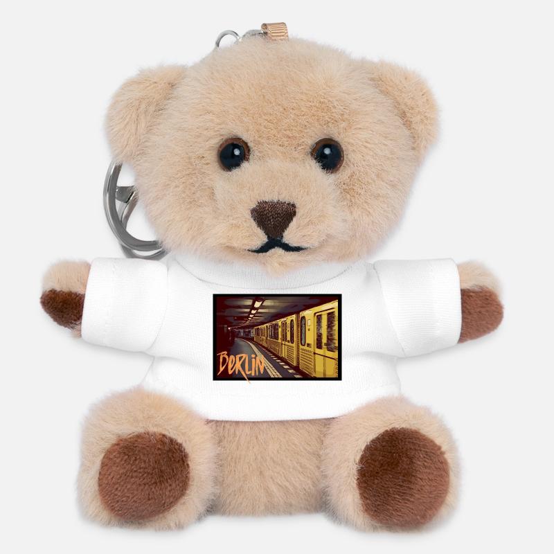 Berlin Underground - Teddy Schlüsselanhänger - Weiß