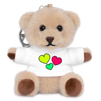 FROHER VATERTAG. PAPA. VATERTAG. VATER - Teddy Schlüsselanhänger - Weiß - Vorne