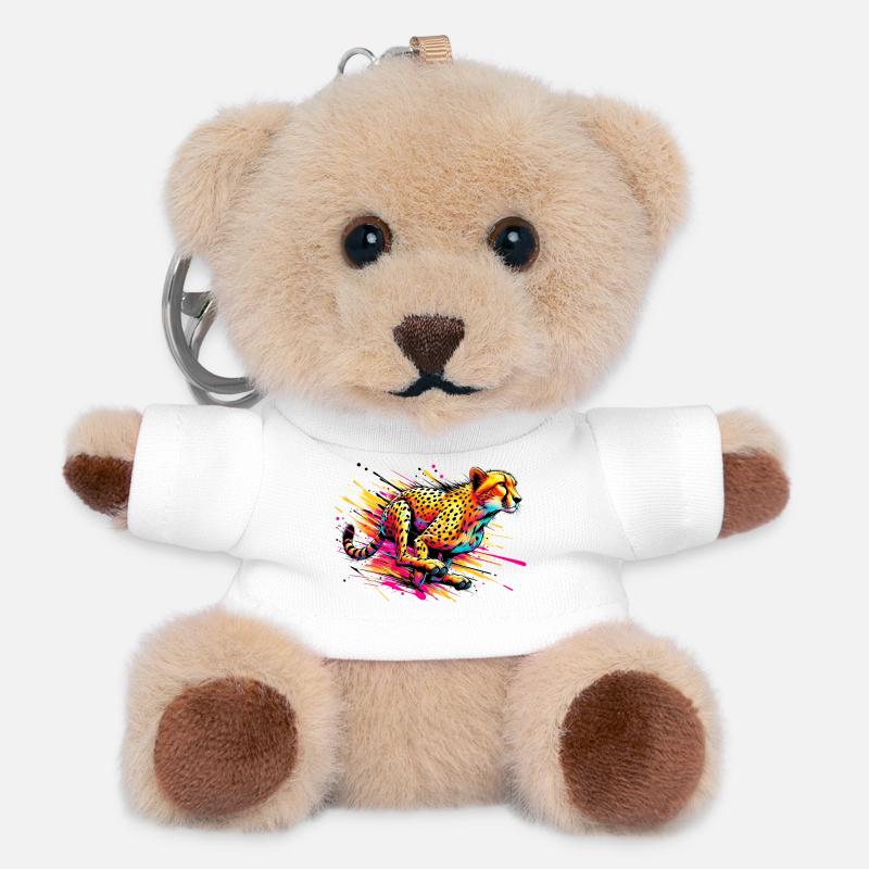 Gepard - Teddy Schlüsselanhänger - Weiß
