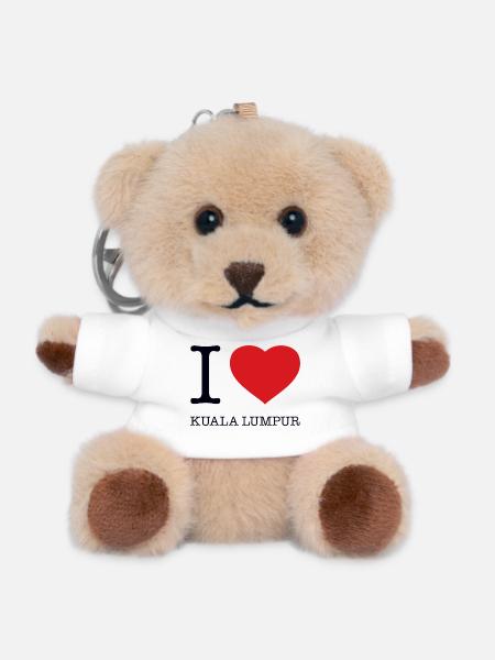 I LOVE KUALA LUMPUR - Teddy Schlüsselanhänger - Weiß