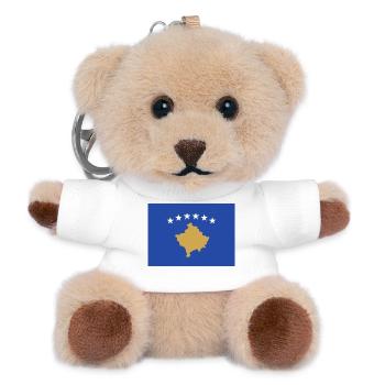 Kosovo - Teddy Keyring - white - Front
