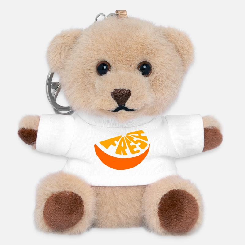 Fresh - Teddy Keyring - white