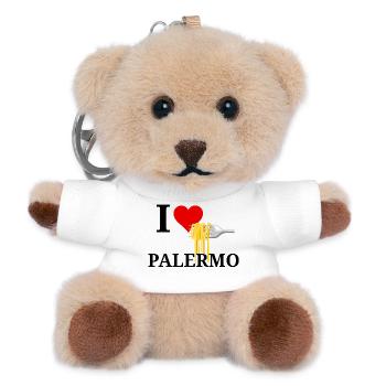 Pasta Made Me Feel in Palermo - Teddy Keyring - white - Front