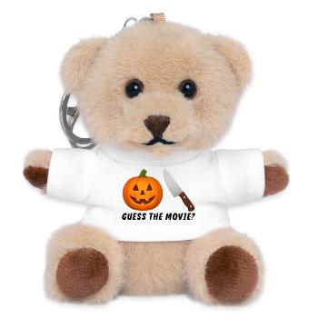 Guess the Movie Funny Humorous - Teddy Keyring - white - Front