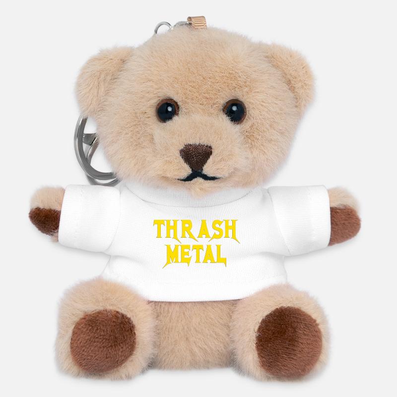 Thrashmetal - Porte-clés ourson - blanc