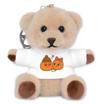 Freddie Pumpkin 6 - Teddy Keyring - white - Front