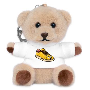 Chaussure surprise - Chaussure de dessin animé drôle - Porte-clés ourson - blanc - Devant