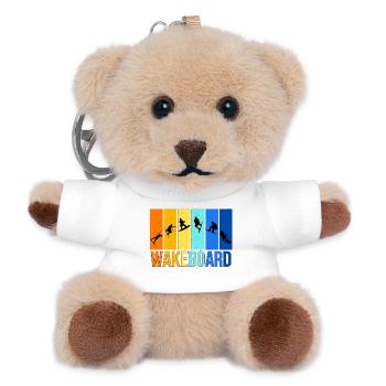 Wakeboarding in bright colors - Teddy Keyring - white - Front