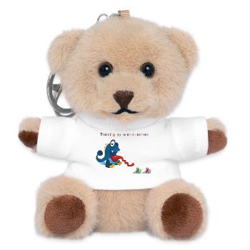 Meine Monster trainieren - Teddy Schlüsselanhänger - Weiß - Vorne