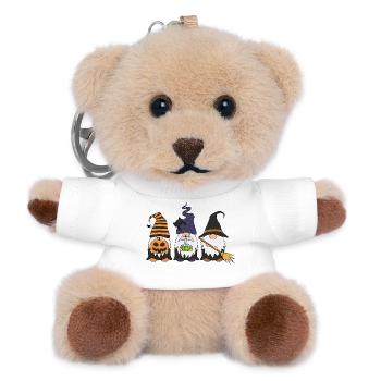 Hexen Gnom Trio Halloween - Teddy Schlüsselanhänger - Weiß - Vorne