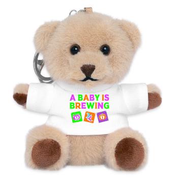 Gender Reveal Halloween - Teddy Keyring - white - Front