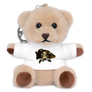 Karpfen - Teddy Schlüsselanhänger - Weiß - Vorne