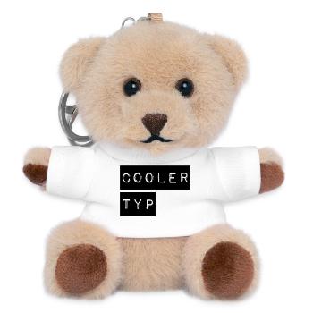 So sieht ein cooler Typ aus - Teddy Schlüsselanhänger - Weiß - Vorne