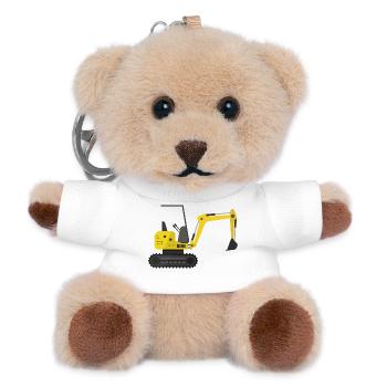 Bagger - Teddy Schlüsselanhänger - Weiß - Vorne