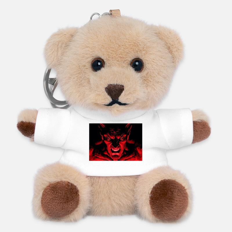 The Devil - Teddy Keyring - white