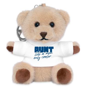 Aunt Like a Mom, Cooler - Teddy Keyring - white - Front