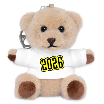 2026 - Porte-clés ourson - blanc - Devant
