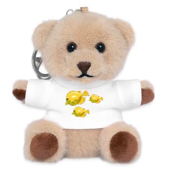 Pisces - Teddy Keyring - white - Front