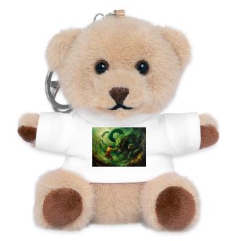 Herakles kämpft gegen die Hydra von Lerna - Teddy Schlüsselanhänger - Weiß - Vorne