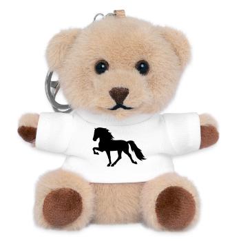 Tölter Icelandic Horse - Teddy Keyring - white - Front