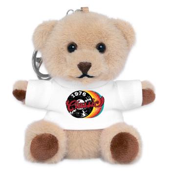 Vintage 1976 - Teddy Schlüsselanhänger - Weiß - Vorne
