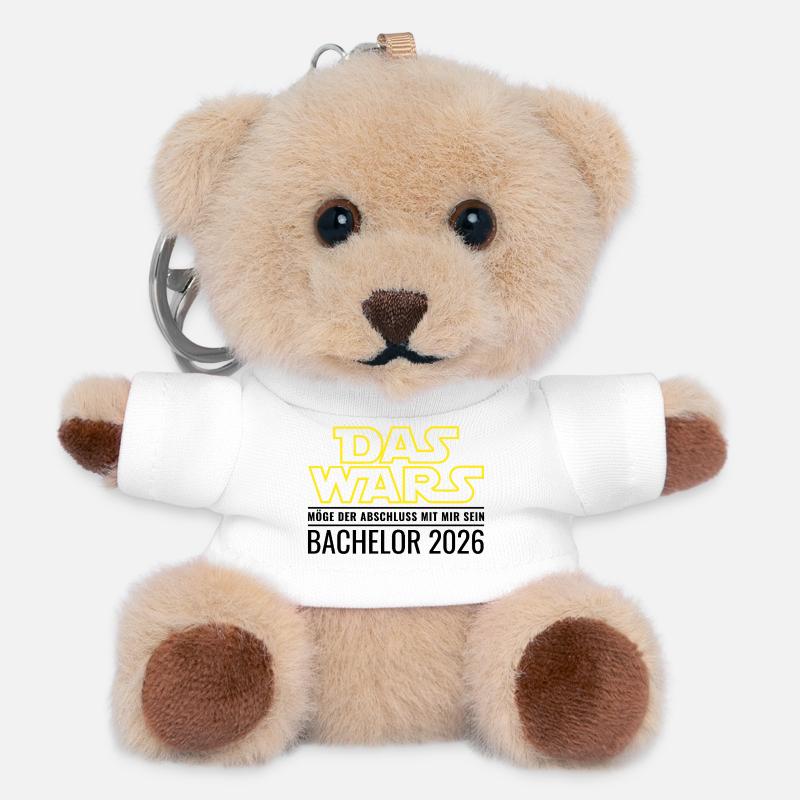 Bachelor 2026 Das wars Möge Abschluss mit mir sein - Teddy Schlüsselanhänger - Weiß