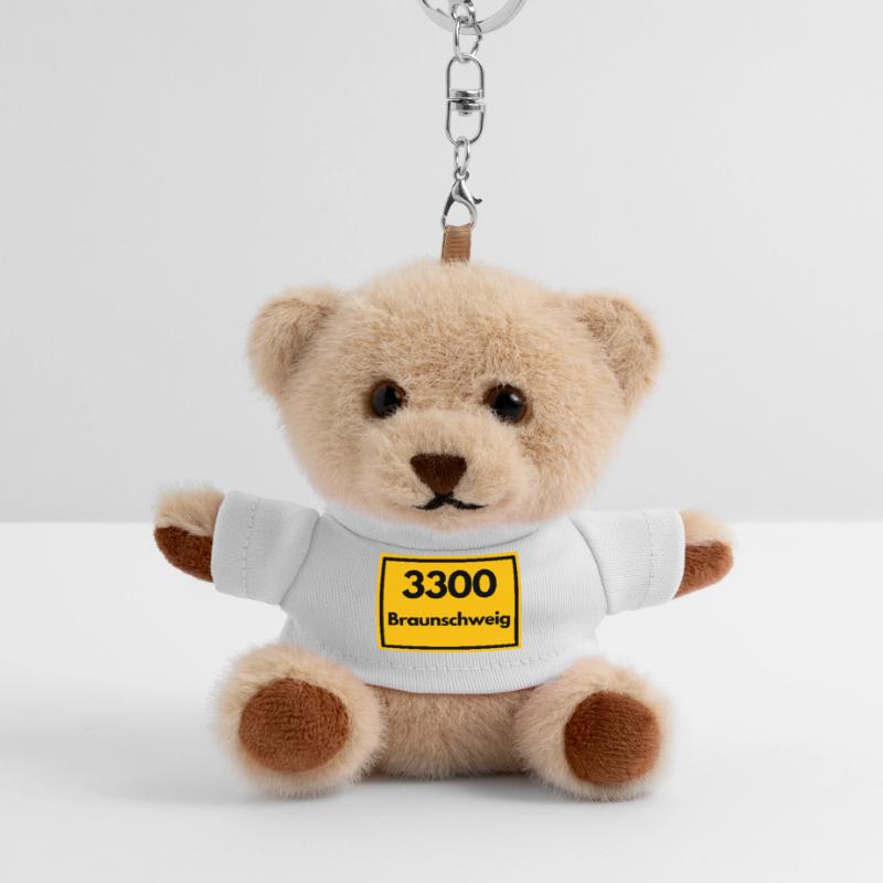 OLD POSTCODE POSTCODE RETRO 3300 BRAUNSCHWEIG Teddy Keyring
