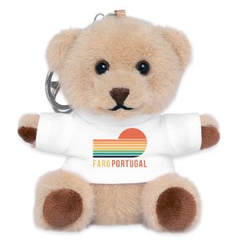 Faro Portugal - Teddy Keyring - white - Front