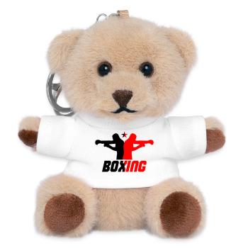 boxer - Teddy Keyring - white - Front