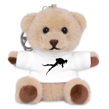 Taucher Diver - Teddy Schlüsselanhänger - Weiß - Vorne