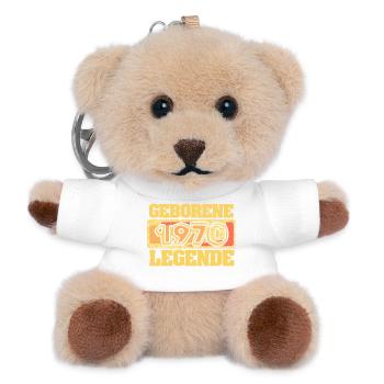 Zocken 1970 - Teddy Schlüsselanhänger - Weiß - Vorne