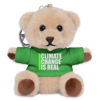 Climate Change Is Real Klimawandel Wissenschaft - Teddy Schlüsselanhänger - Grün - Vorne