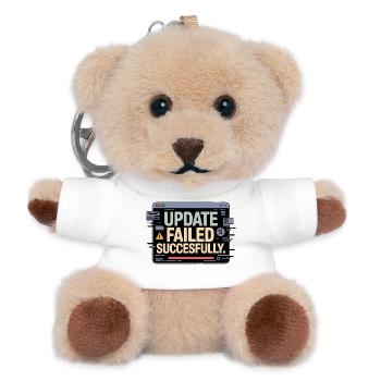 update-failed-successfully - Teddy Schlüsselanhänger - Weiß - Vorne