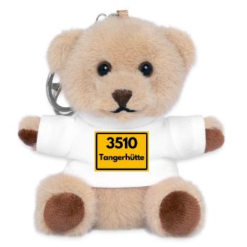 ALTE POSTLEITZAHL PLZ 3510 TANGERHÜTTE HEIMATSTOLZ - Teddy Schlüsselanhänger - Weiß - Vorne