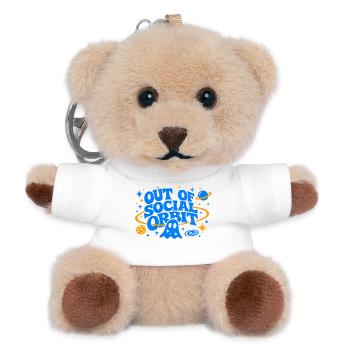 HORS DE L’ORBITE SOCIALE Electric Blue - Porte-clés ourson - blanc - Devant