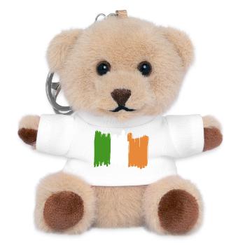 Irland Fahne Reisen - Teddy Schlüsselanhänger - Weiß - Vorne