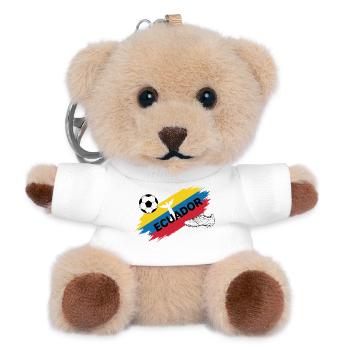 Équateur Football Maillot Supporter Ecuador Soccer - Porte-clés ourson - blanc - Devant