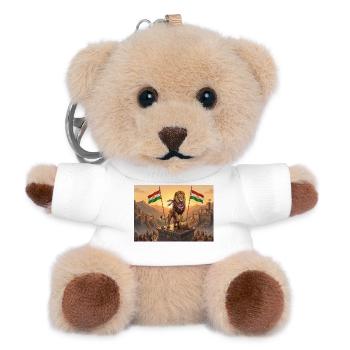 Kurdistan Lion - Teddy Schlüsselanhänger - Weiß - Vorne