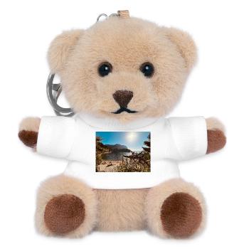 Baie de Sunny Beach - Porte-clés ourson - blanc - Devant