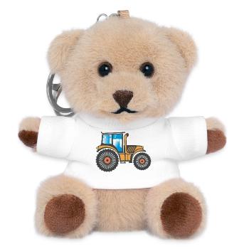 Tractor Tractor Agriculture Design - Teddy Keyring - white - Front
