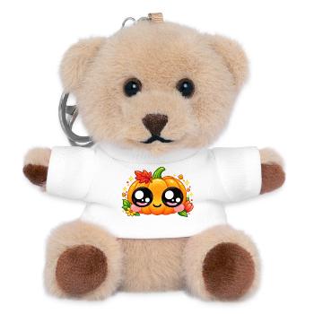 Kawaii Pumpkin Eyes Giga - Teddy Schlüsselanhänger - Weiß - Vorne