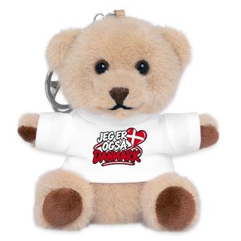 Ich bin auch Dänemark 🇩🇰 - Teddy Schlüsselanhänger - Weiß - Vorne