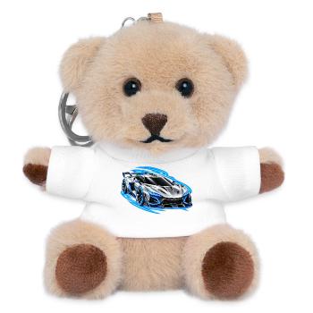 Future Auto Silber – Neon Speed - Teddy Schlüsselanhänger - Weiß - Vorne