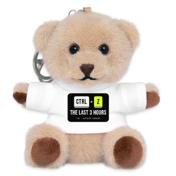 Strg Z: Die letzten 3 Stunden - Teddy Schlüsselanhänger - Weiß - Vorne