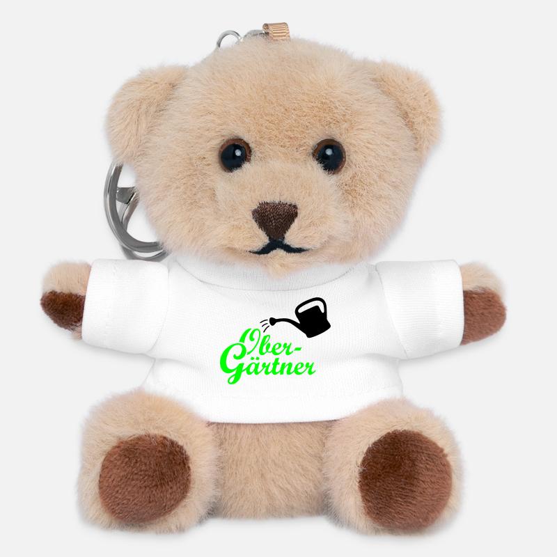 Obergärtner Giesskanne - Teddy Schlüsselanhänger - Weiß