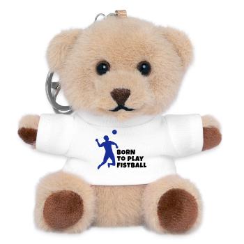 Faustball - Teddy Schlüsselanhänger - Weiß - Vorne