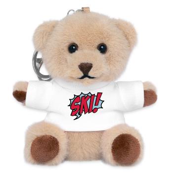 Ski - Teddy Schlüsselanhänger - Weiß - Vorne