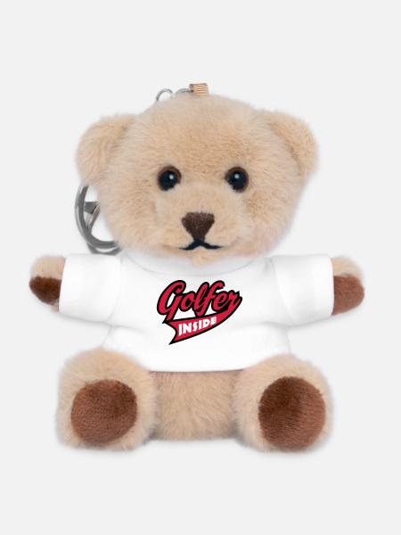 Golf - Teddy Schlüsselanhänger - Weiß