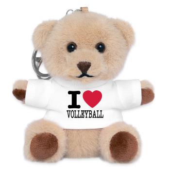 i love volleyball / i love volleyball shirt - Teddy Keyring - white - Front