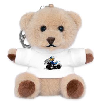 Quad - Teddy Schlüsselanhänger - Weiß - Vorne